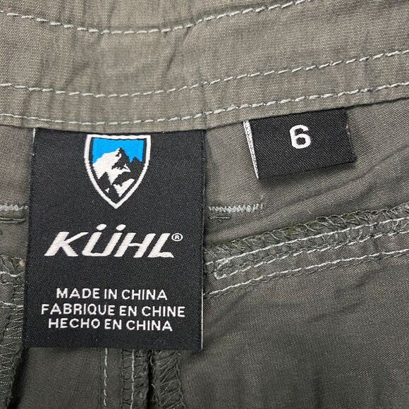 Kuhl Kontra Shorts Women's Size 6 Sage Button Flap Pockets Hiking Shorts - Picture 3 of 16
